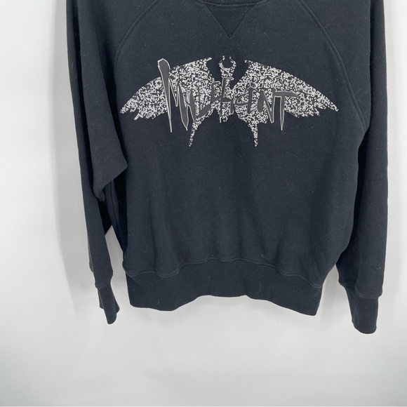 Disney Maleficent: Mistress of Evil Womens Pullover Sweatshirt M Black Sparkle - Picture 3 of 8